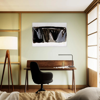 Grise nuit - 1975 - Bram van Velde Brushed Aluminum Print - 70x100 cm / 28x40 inches | Bram van Velde Aluminum Print | Bram van Velde Prints