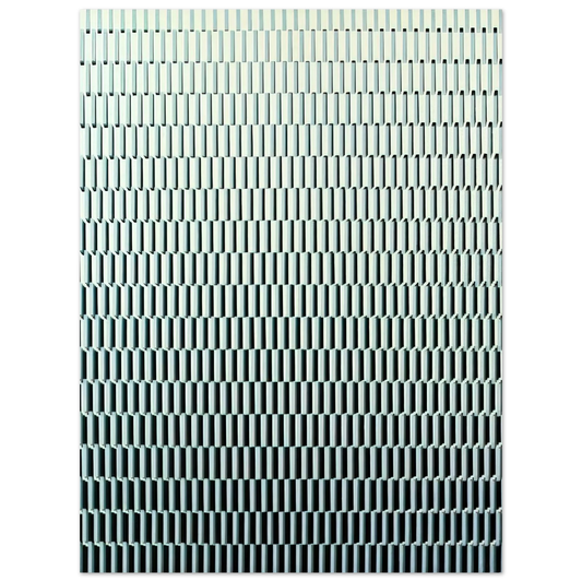 Francois Morellet - 4 trames de tirets pivotÃ©es sur un cÃ´tÃ© - 1971  75x100 cm / 30x40inches Fine Art Poster