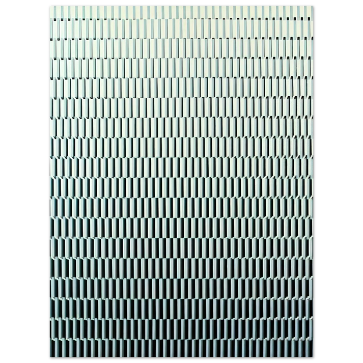 Francois Morellet - 4 trames de tirets pivotÃ©es sur un cÃ´tÃ© - 1971  75x100 cm / 30x40inches Fine Art Poster