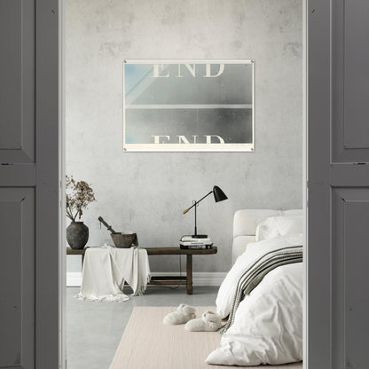 THE END 53 - Edward Ruscha Acrylic Print - 70x100 cm / 28x40″ inches