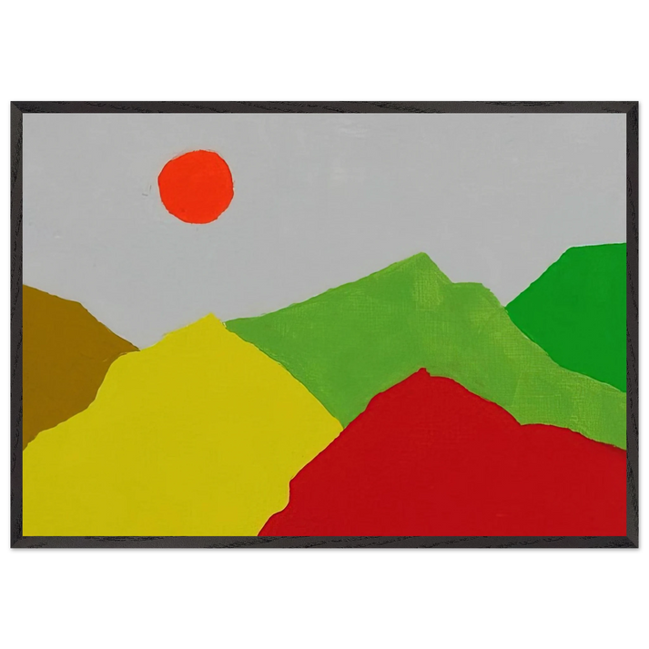 Untitled - 2013 - Etel Adnan 70x100 cm / 28x40 inches Framed Art Print – Black Wooden Frame