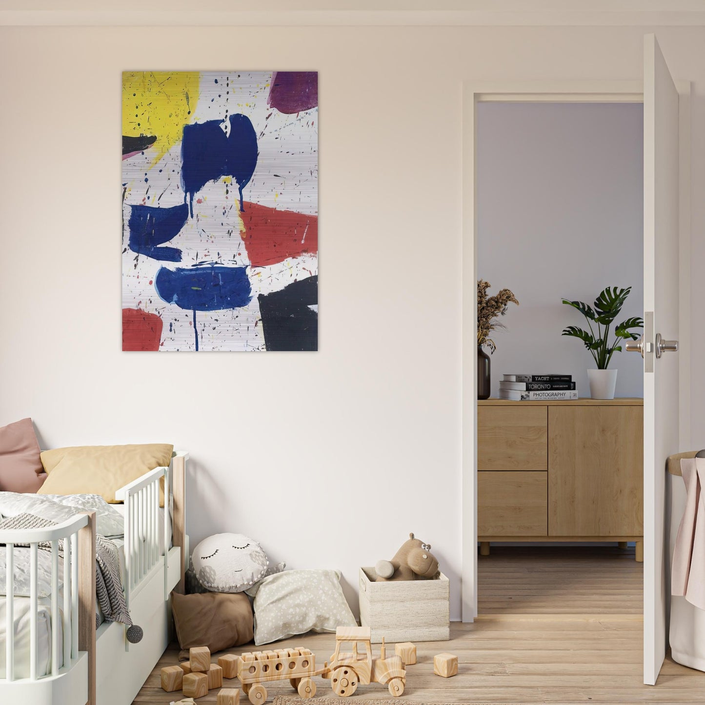Emblem 8  1 - Sam Francis Brushed Aluminum Print - 70x100 cm / 28x40 inches | Sam Francis Aluminum Print | Sam Francis Prints