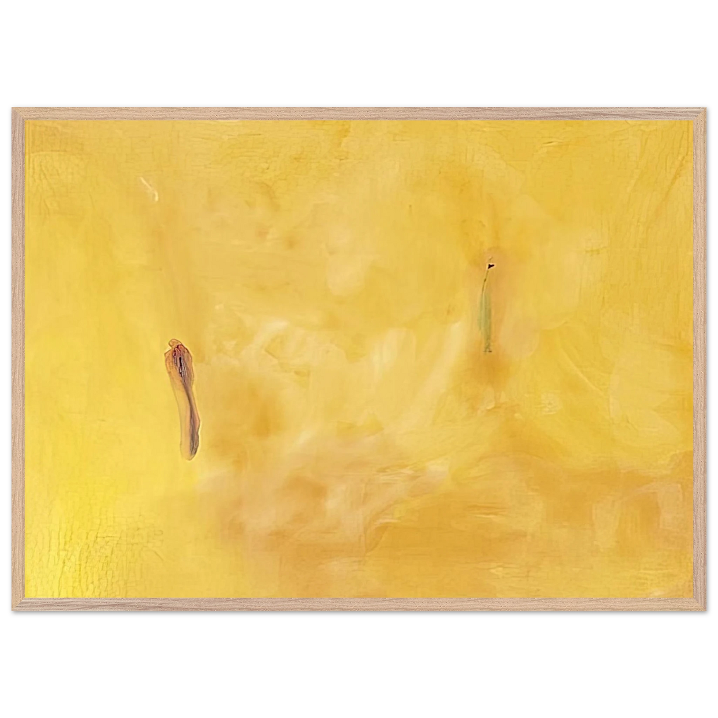 Helen Frankenthaler - Earliness - 1975 Wall art - 28x43  cm / XL (11x17 inches) - Premium Wooden Framed Poster With Fine Art Paper-canvas - Black frame
