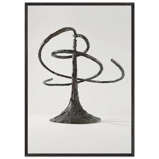 THE HELICES DOUBLE HELIX 1944 - Alexander Calder 70x100 cm / 28x40 inches Framed Art Print – Black Wooden Frame