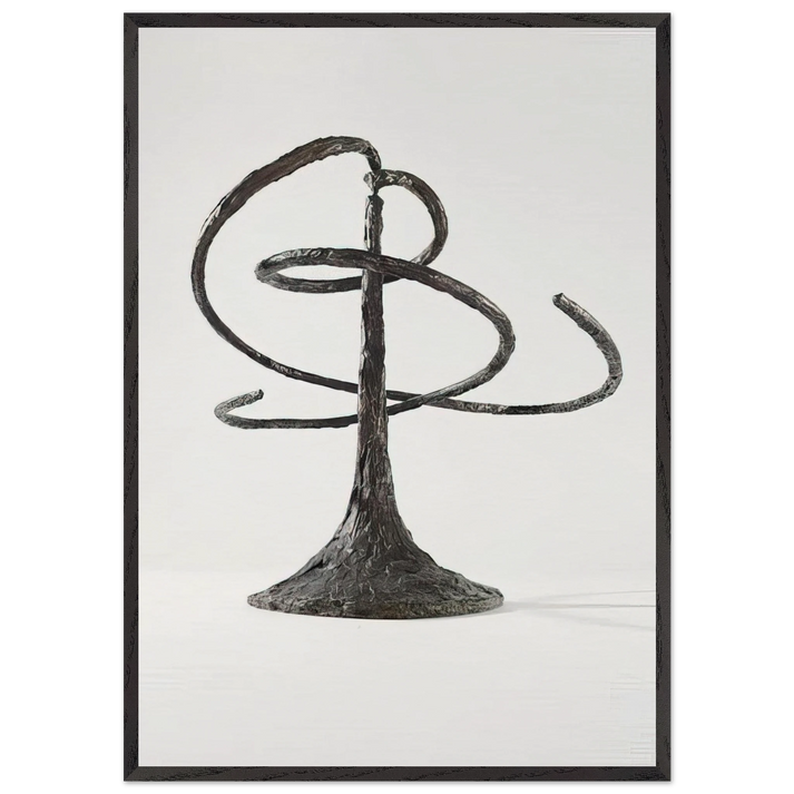 THE HELICES DOUBLE HELIX 1944 - Alexander Calder 70x100 cm / 28x40 inches Framed Art Print – Black Wooden Frame