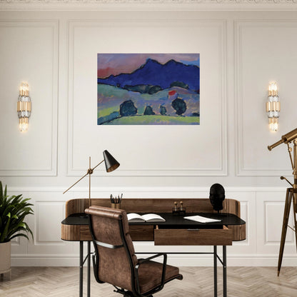 BLAUER BERG 1910 - Alexej von Jawlensky Brushed Aluminum Print - 70x100 cm / 28x40 inches | Alexej von Jawlensky Aluminum Print | Alexej von Jawlensky Prints