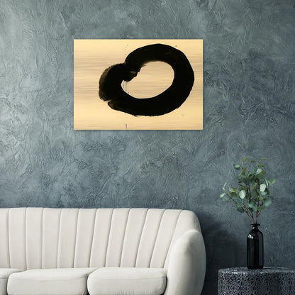 Untitled - Art Informel, Zen - Jiro Yoshihara Brushed Aluminum Print - 70x100 cm / 28x40 inches | Jiro Yoshihara Aluminum Print | Jiro Yoshihara Prints