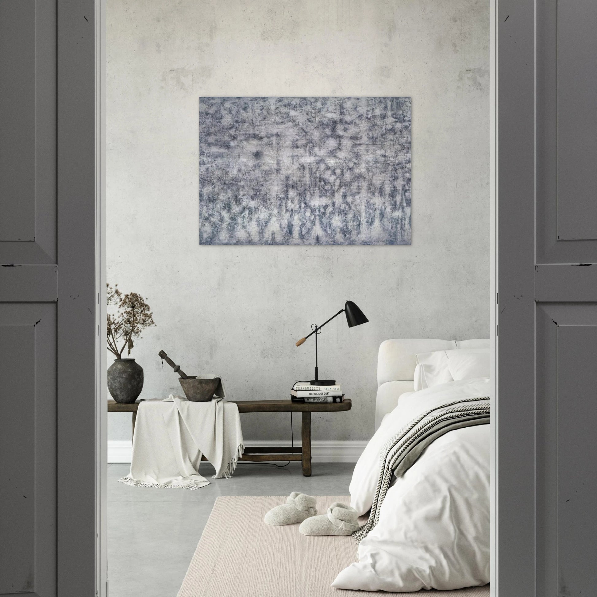 White Garden - 1951 - Richard Pousette-Dart Brushed Aluminum Print - 70x100 cm / 28x40 inches | Richard Pousette-Dart Aluminum Print | Richard Pousette-Dart Prints