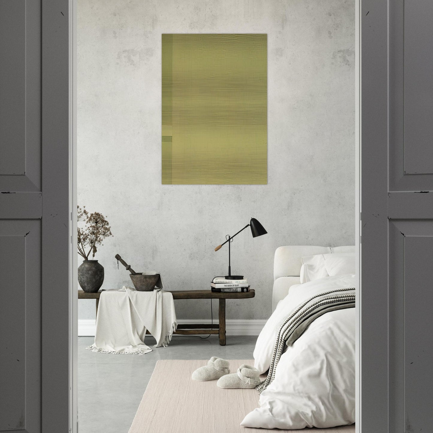 Tensione verticale al margine - 1969 - Antonio Calderara Brushed Aluminum Print - 70x100 cm / 28x40 inches | Antonio Calderara Aluminum Print | Antonio Calderara Prints