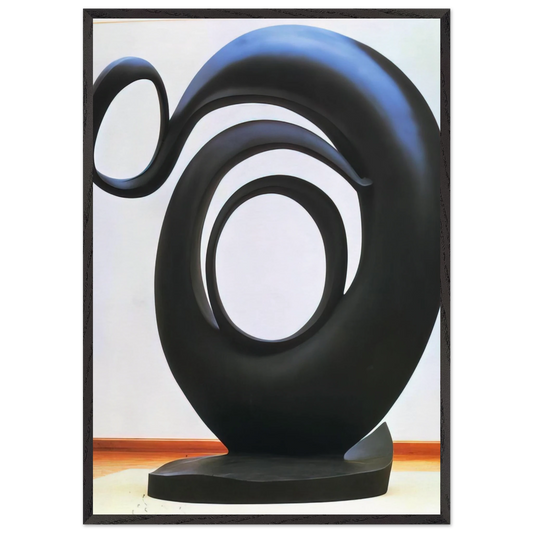 Abstraction N1 - Georgia OKeeffe 70x100 cm / 28x40 inches Framed Art Print – Black Wooden Frame