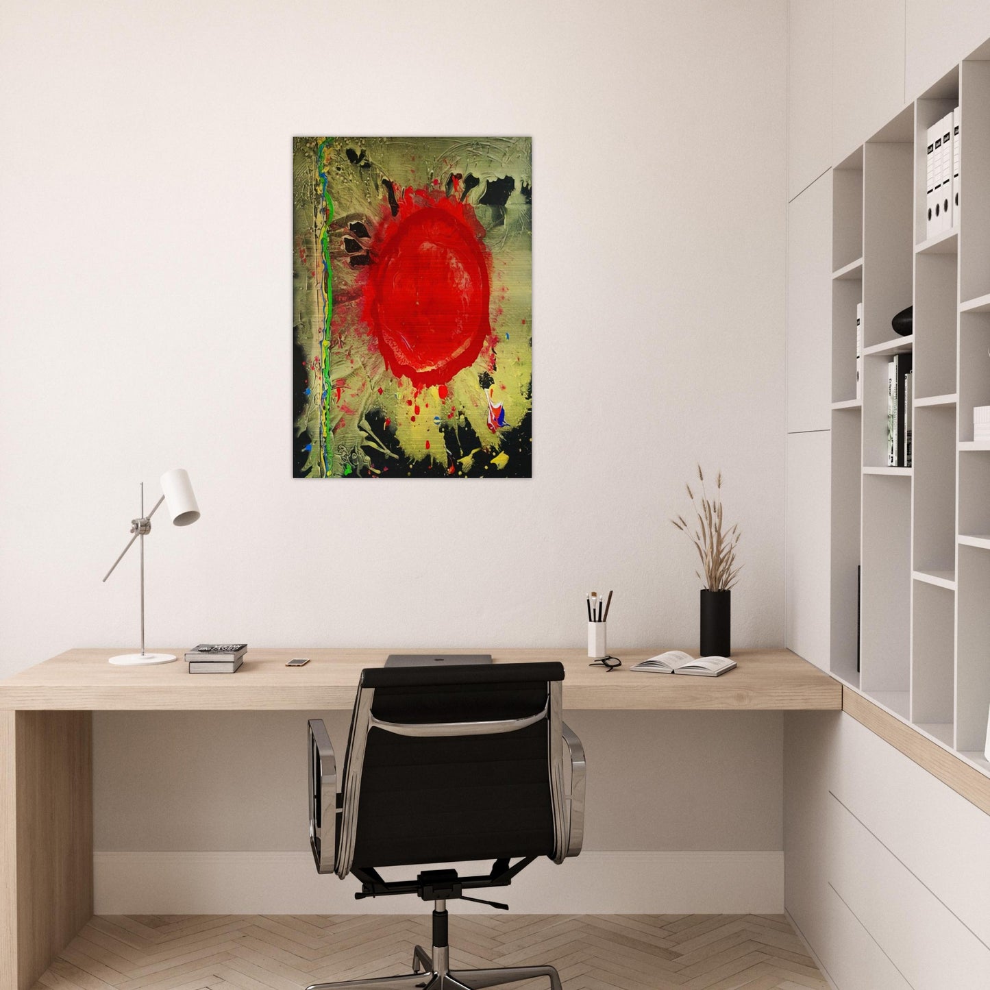 Warrior Universe - 2010 - John Hoyland Brushed Aluminum Print - 70x100 cm / 28x40 inches | John Hoyland Aluminum Print | John Hoyland Prints
