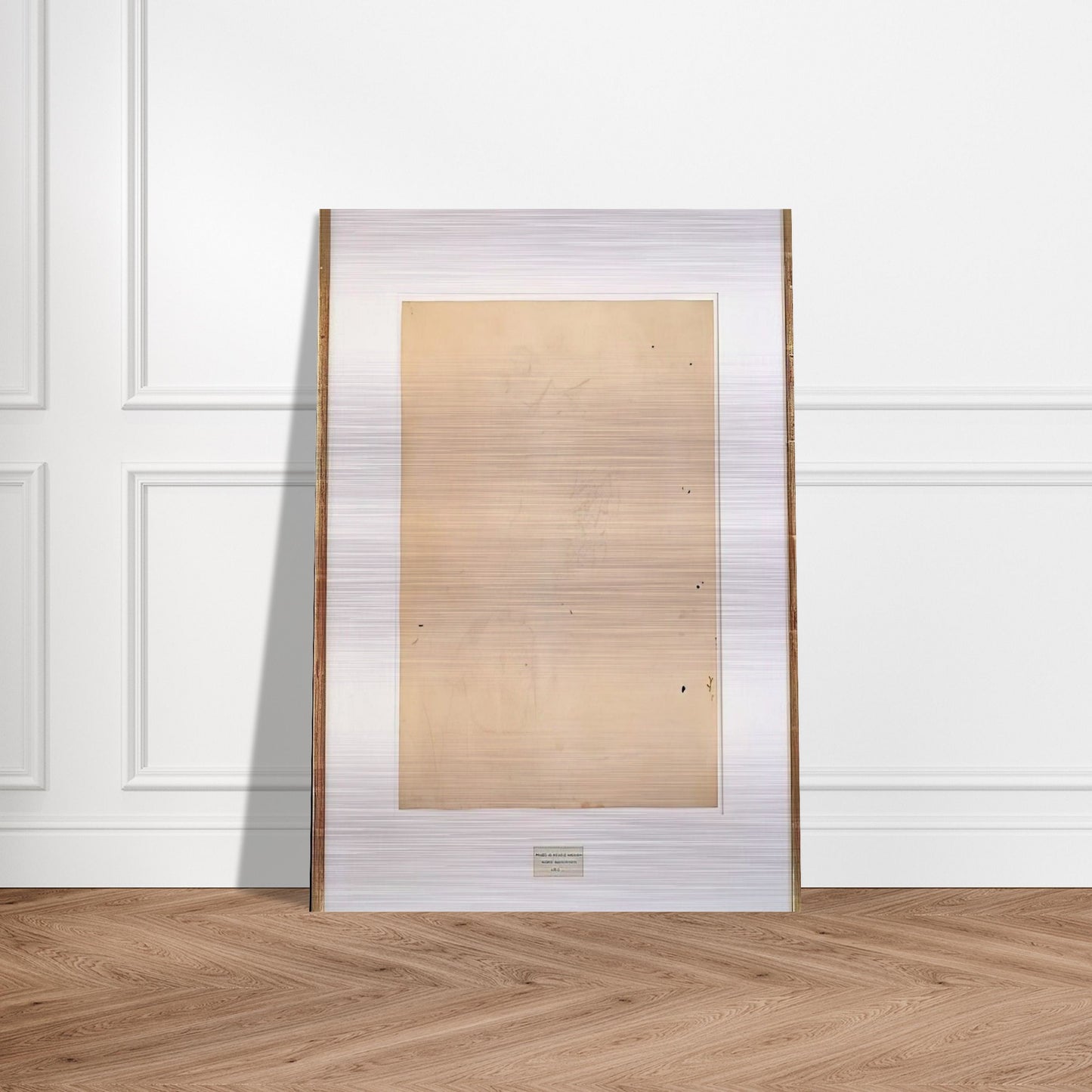 ERASED DE KOONING 1953 - Robert Rauschenberg Brushed Aluminum Print - 70x100 cm / 28x40 inches | Robert Rauschenberg Aluminum Print | Robert Rauschenberg Prints