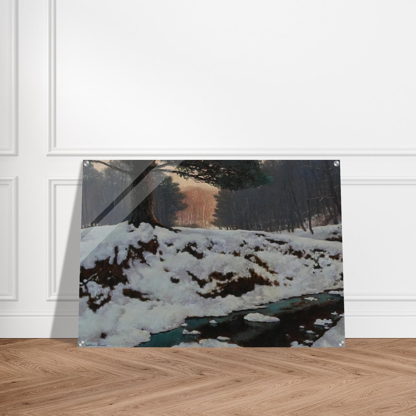 The Shadowed Valley - Post-Impressionism - Frank Johnston Acrylic Print - 70x100 cm / 28x40″ inches