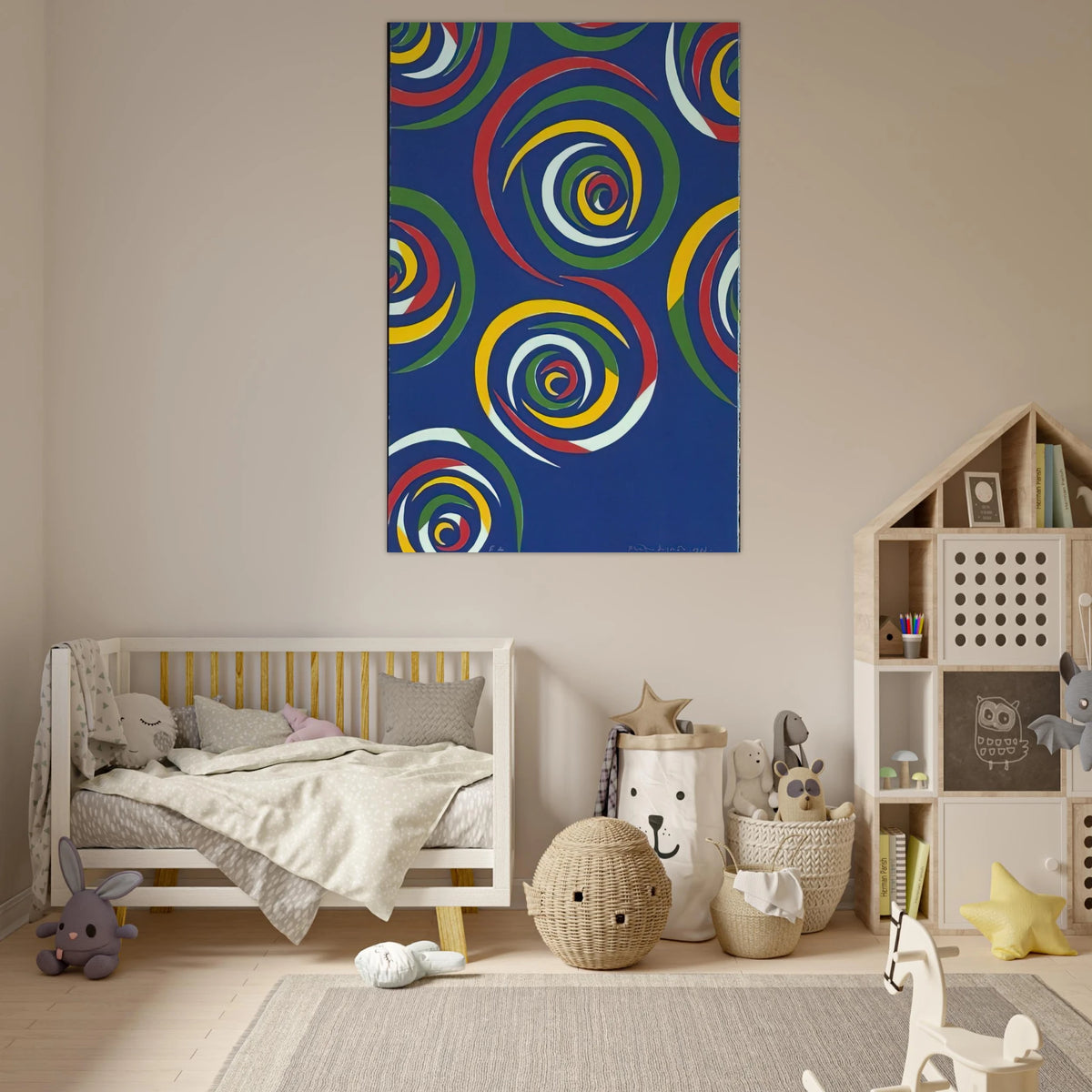 Cercles de Nuit - 1992 - Piero Dorazio Art Prints - 100x150 cm / 40x60″ inches | Piero Dorazio Poster | Piero Dorazio Prints