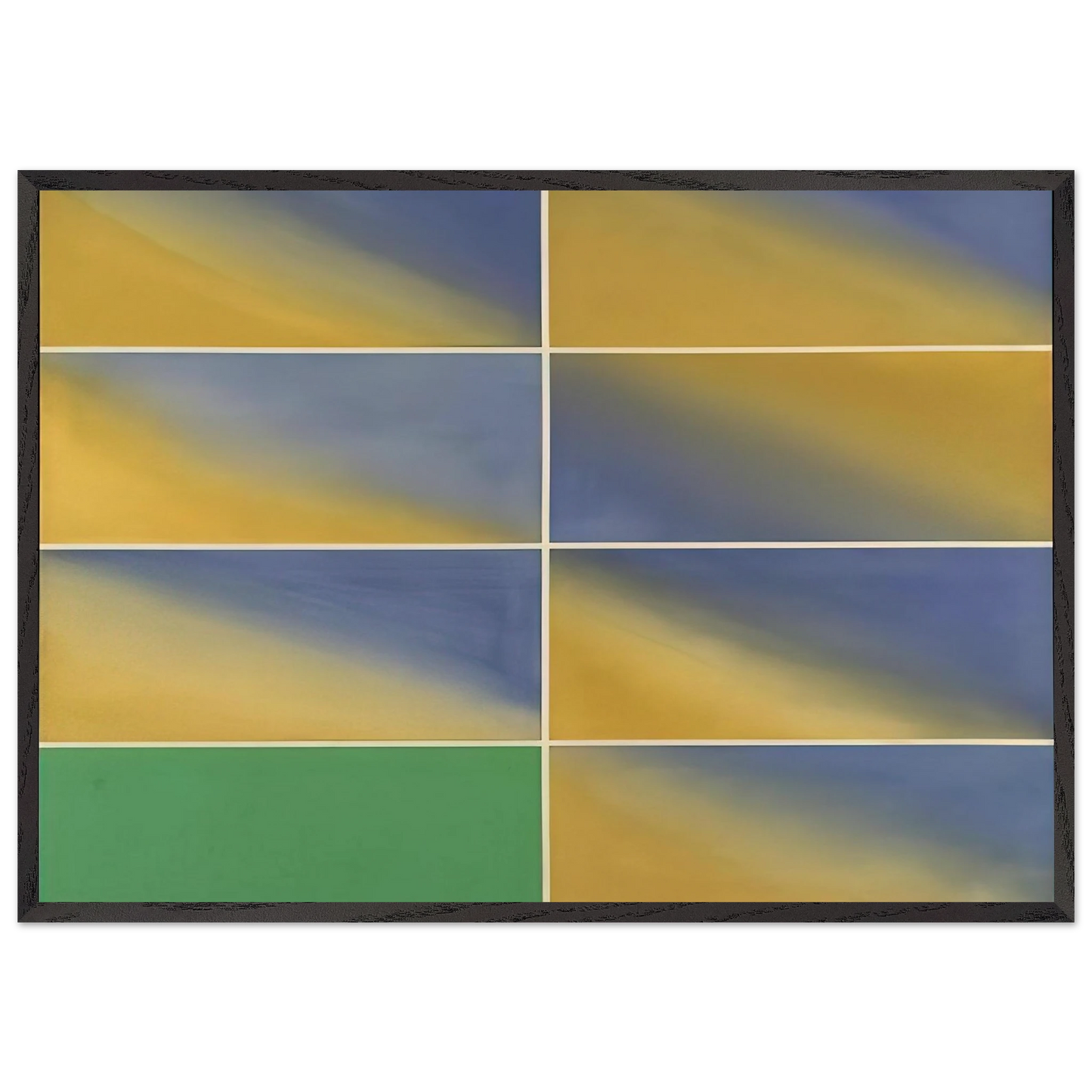 Cambridge Green - 1968 - Mark Lancaster 70x100 cm / 28x40 inches Framed Art Print – Black Wooden Frame