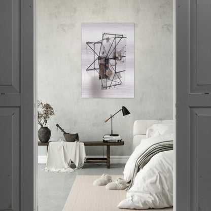DRY CELL 1963 - Robert Rauschenberg Brushed Aluminum Print - 70x100 cm / 28x40 inches | Robert Rauschenberg Aluminum Print | Robert Rauschenberg Prints