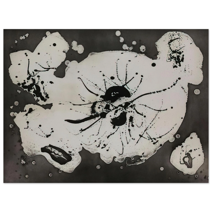 Sam Francis - Black Smudge  75x100 cm / 30x40inches Fine Art Poster