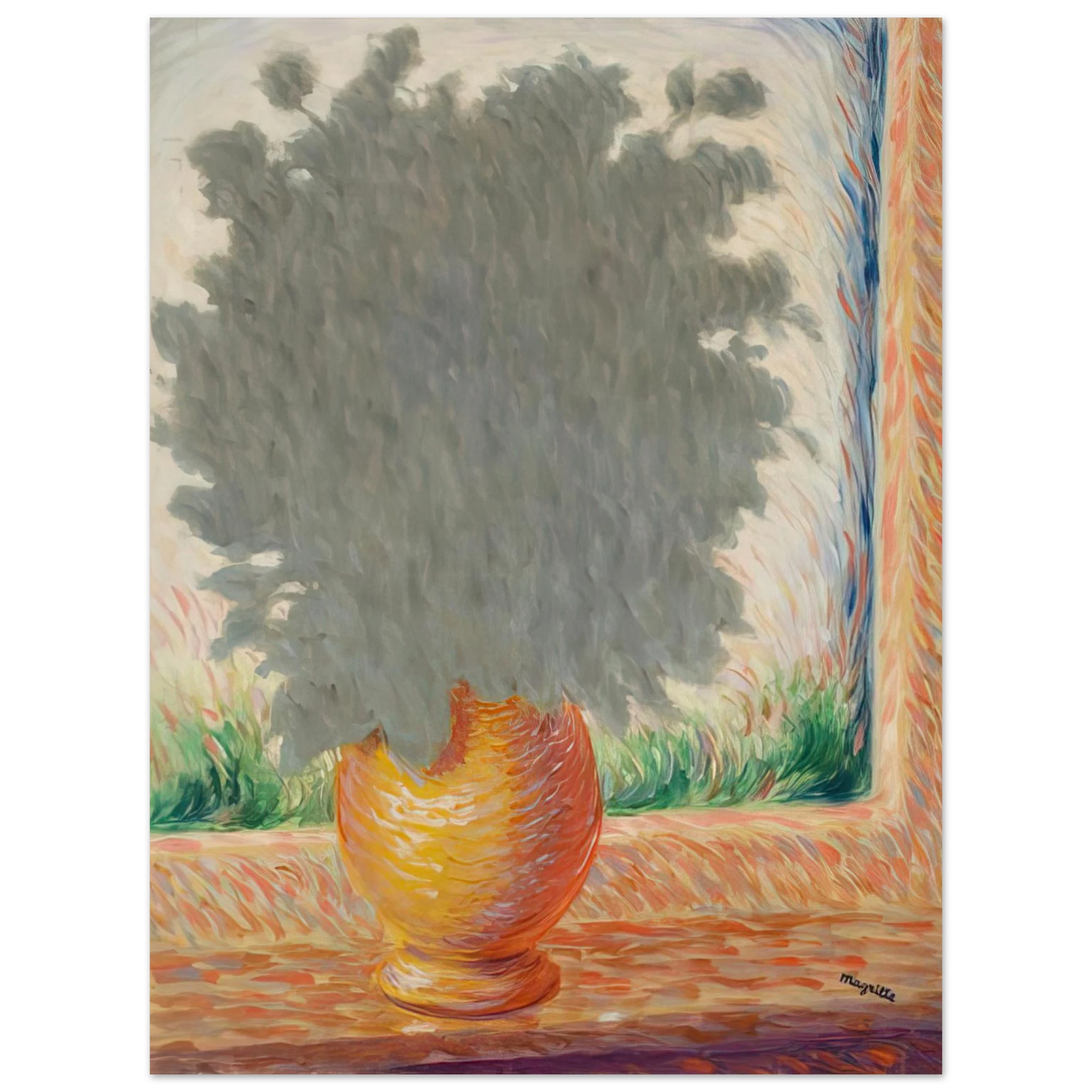 Rene Magritte - LIGHTNING 1944  75x100 cm / 30x40inches Fine Art Poster