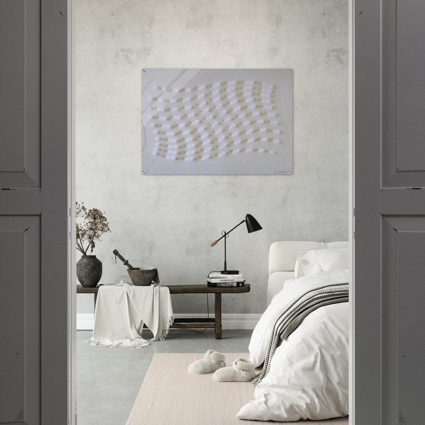 Superficie III - 1995 - Enrico Castellani Acrylic Print - 70x100 cm / 28x40″ inches | Enrico Castellani Wall Art | Enrico Castellani Prints
