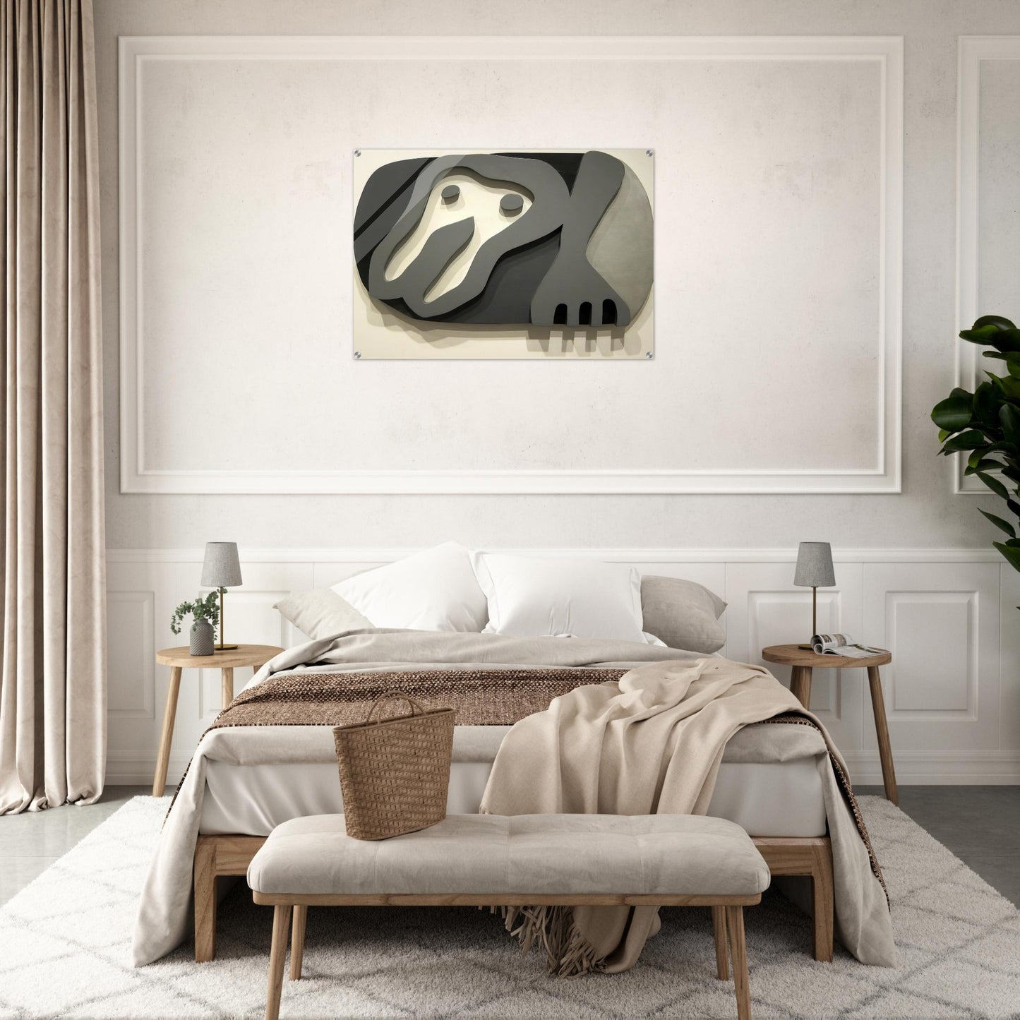 Shirt Front and Fork - Jean Arp Acrylic Print - 70x100 cm / 28x40″ inches