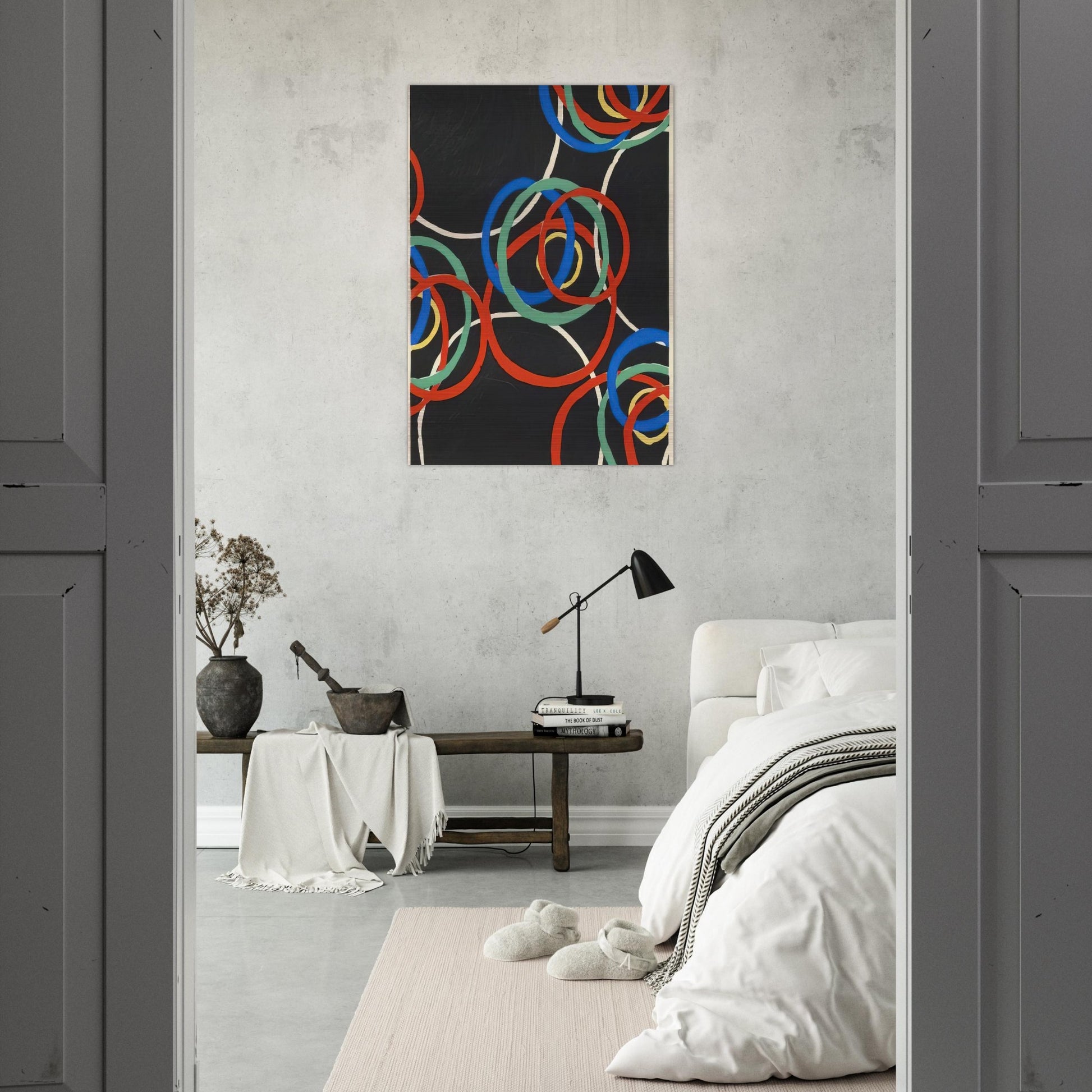 DESIGN - Sonia Delaunay Brushed Aluminum Print - 70x100 cm / 28x40 inches | Sonia Delaunay Aluminum Print | Sonia Delaunay Prints