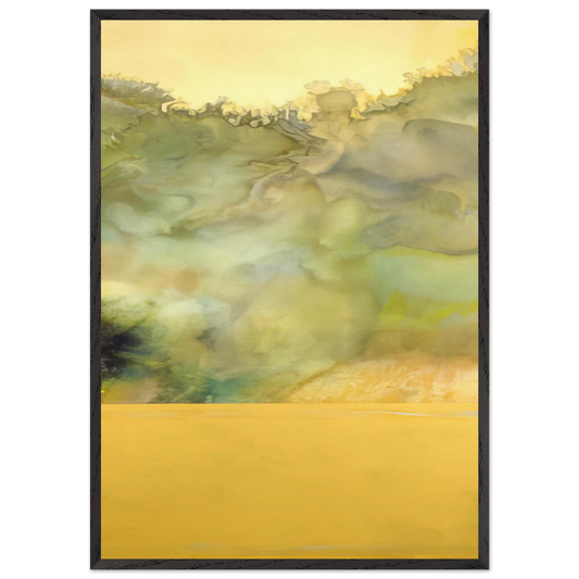 Elijah - 1969 - Ronnie Landfield 70x100 cm / 28x40 inches Framed Art Print – Black Wooden Frame