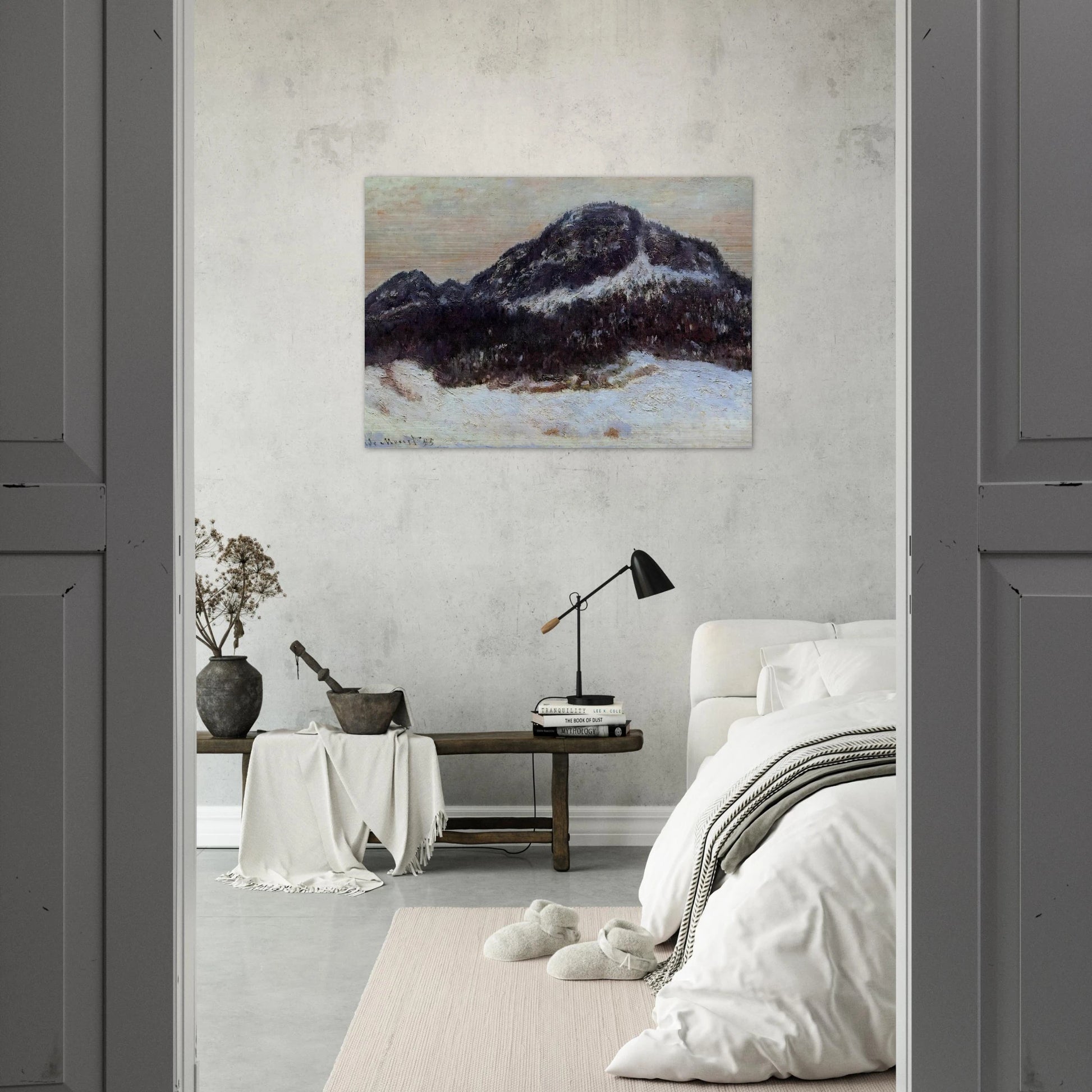 Mount Kolsaas 2 - claude monet Brushed Aluminum Print - 70x100 cm / 28x40 inches | claude monet Aluminum Print | claude monet Prints