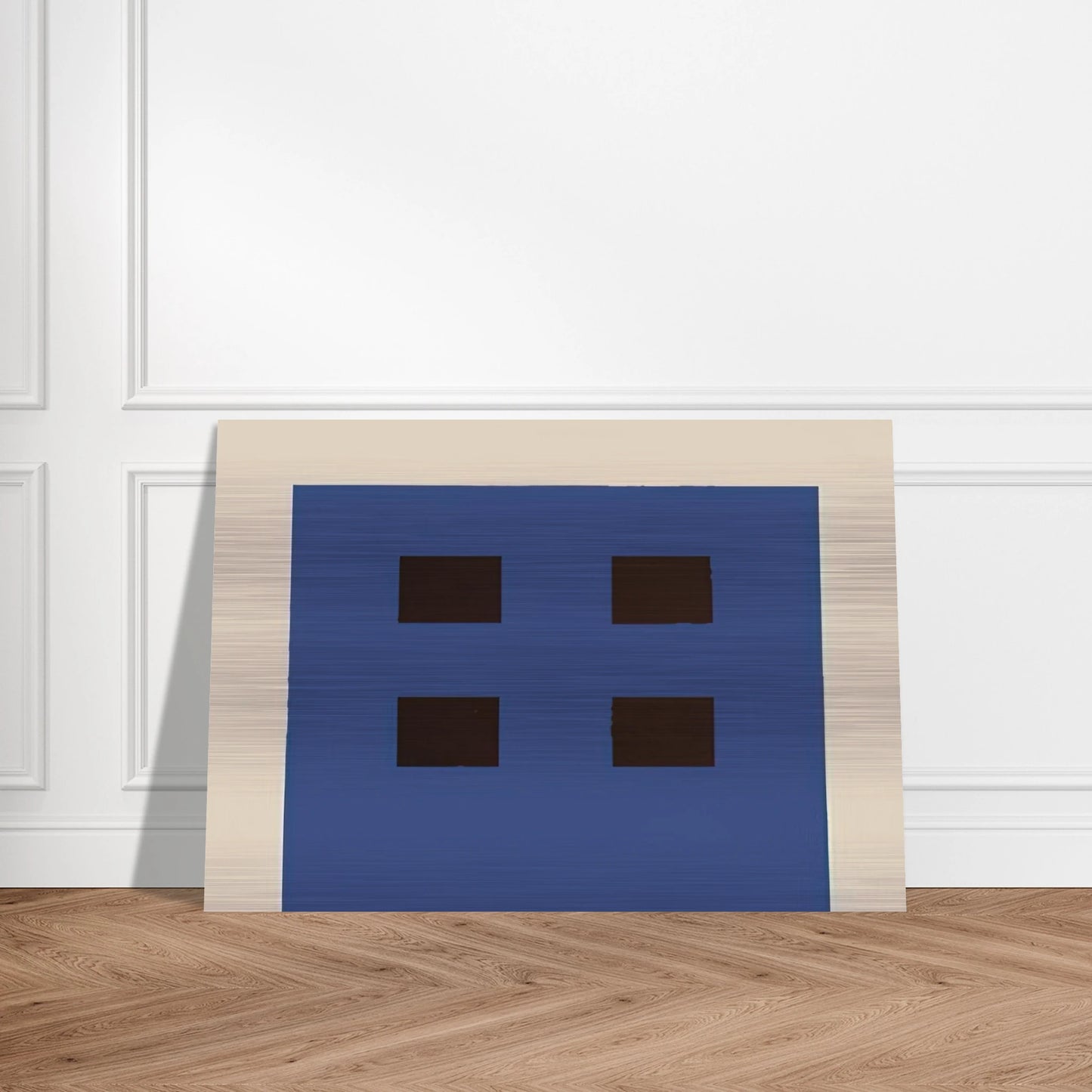 Apartment House - 1981 - Peter Halley Brushed Aluminum Print - 70x100 cm / 28x40 inches | Peter Halley Aluminum Print | Peter Halley Prints