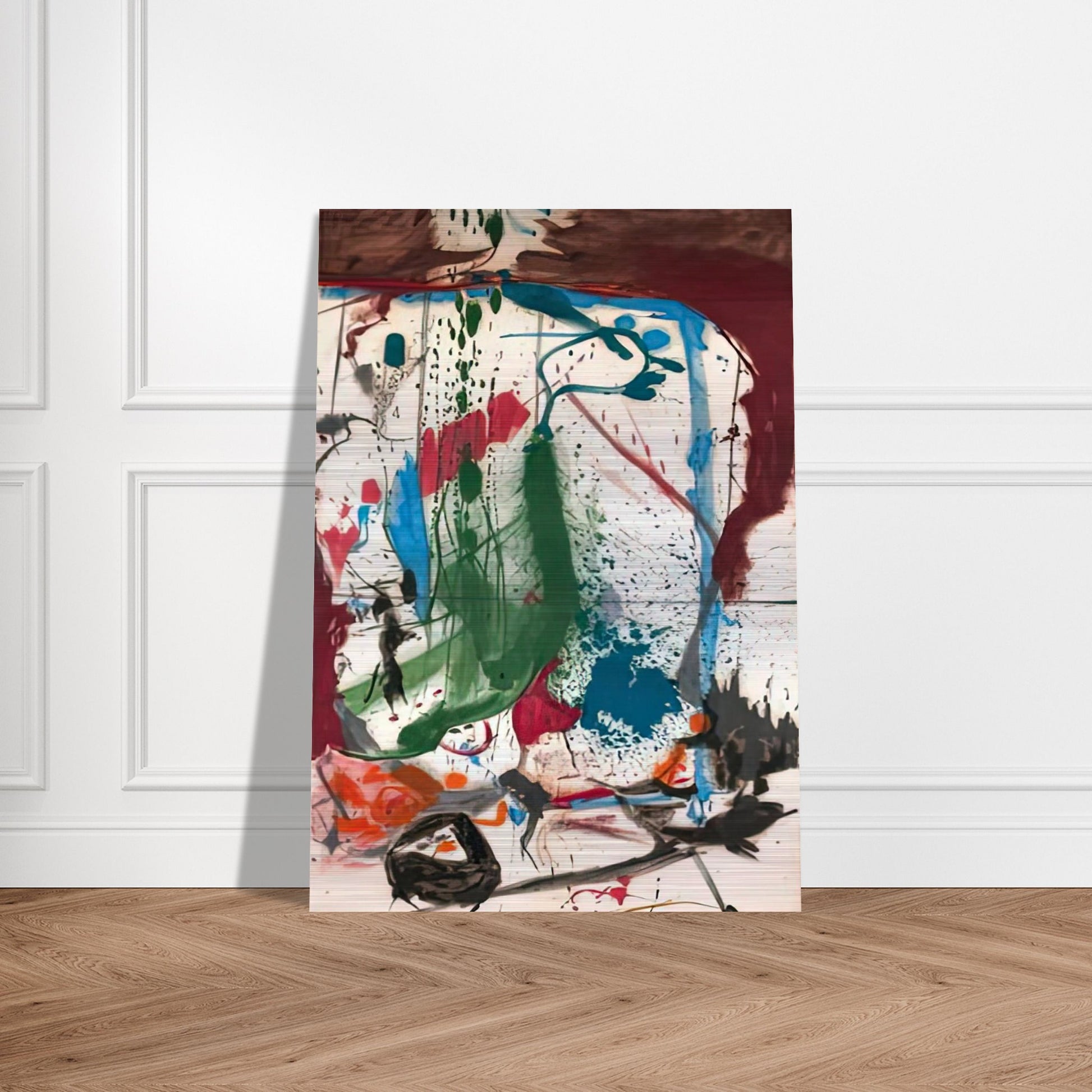 Las Mayas, 1958- - Helen Frankenthaler Brushed Aluminum Print - 70x100 cm / 28x40 inches | Helen Frankenthaler Aluminum Print | Helen Frankenthaler Prints