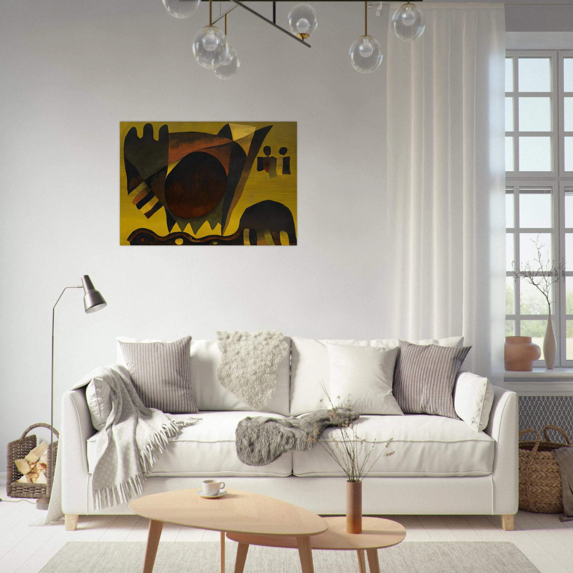 Indian Summer - 1941 - Arthur Dove Brushed Aluminum Print - 70x100 cm / 28x40 inches | Arthur Dove Aluminum Print | Arthur Dove Prints