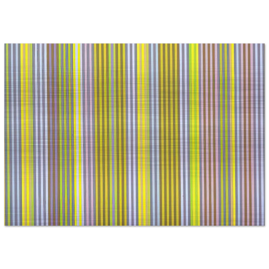 Black Popcorn - 1969 - Gene Davis Brushed Aluminum Print - 70x100 cm / 28x40 inches | Gene Davis Aluminum Print | Gene Davis Prints