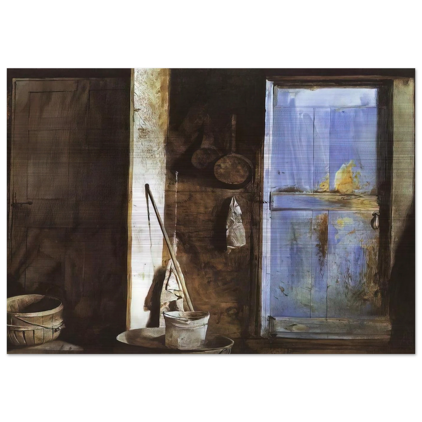 ALVARO CHRISTINA - Andrew Wyeth Brushed Aluminum Print - 70x100 cm / 28x40 inches | Andrew Wyeth Aluminum Print | Andrew Wyeth Prints