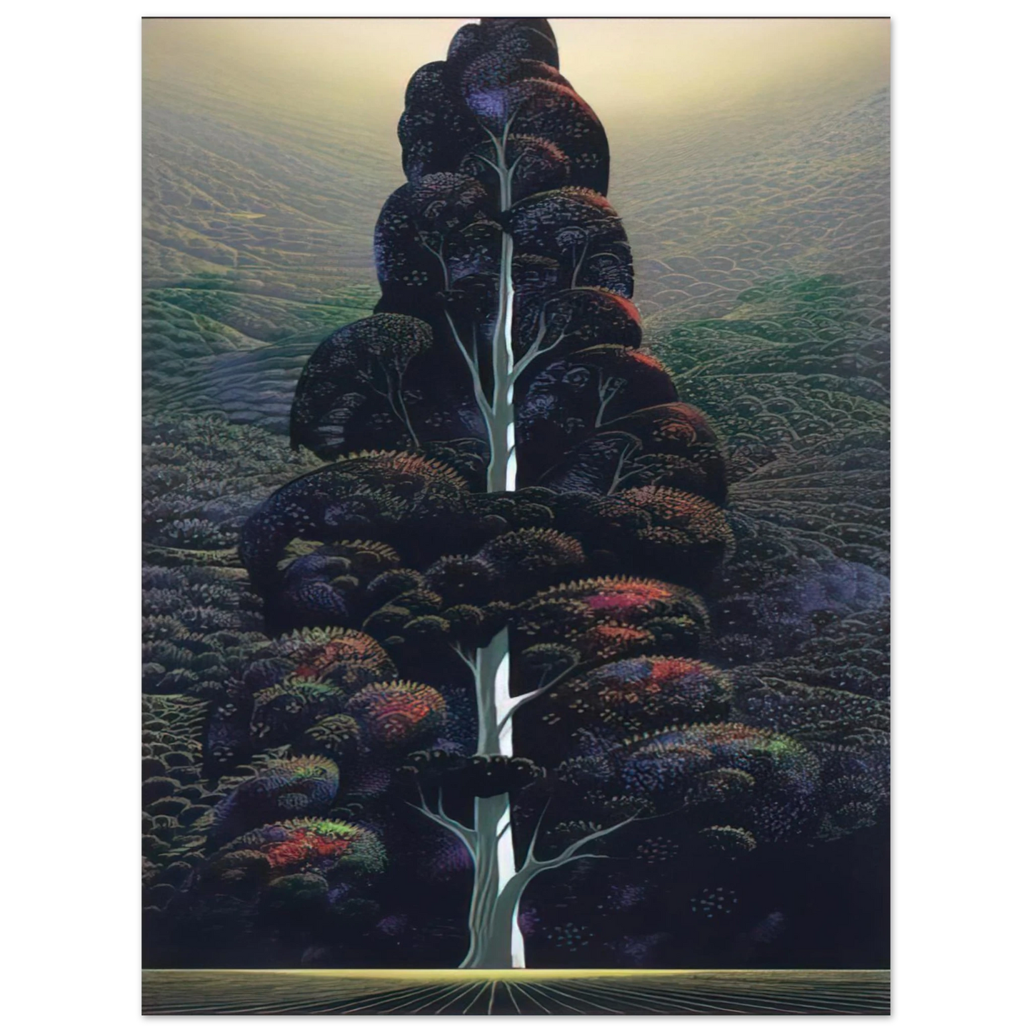 Eyvind Earle - Reaching for the Sky  75x100 cm / 30x40inches Fine Art Poster