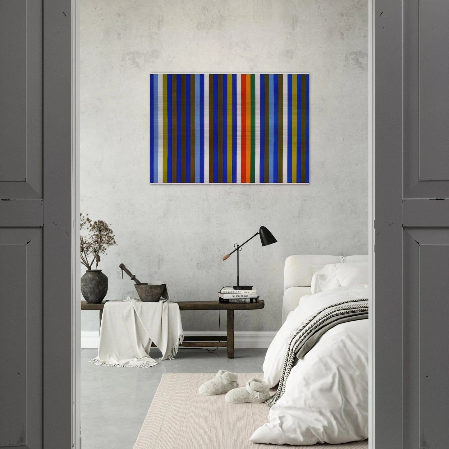 Citadel - 1962 - Gene Davis Brushed Aluminum Print - 70x100 cm / 28x40 inches | Gene Davis Aluminum Print | Gene Davis Prints