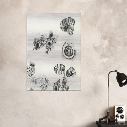 UNTITLED 1961 1 - Lee Bontecou Brushed Aluminum Print - 70x100 cm / 28x40 inches | Lee Bontecou Aluminum Print | Lee Bontecou Prints