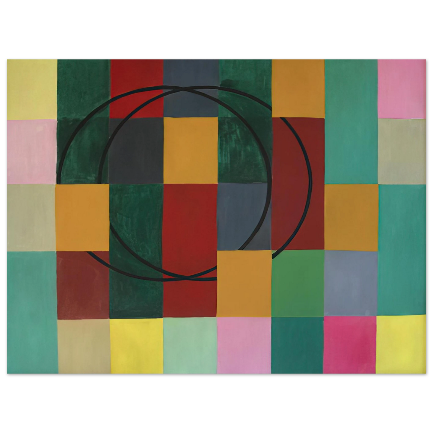 Johannes Itten - Die Fremden Kreise - 1963  75x100 cm / 30x40inches Fine Art Poster