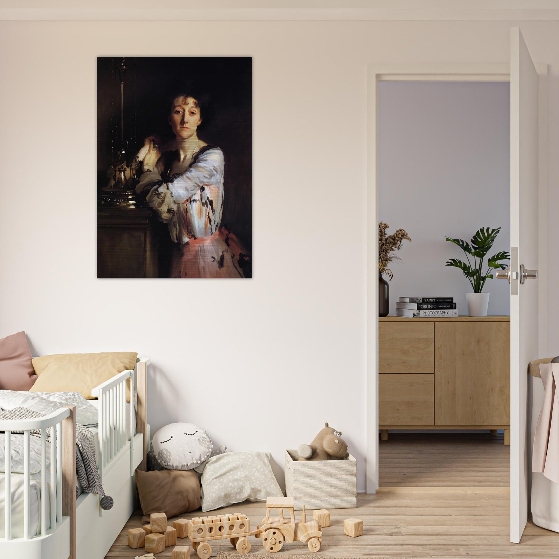 Mrs Charles Russell - John Singer Sargent Brushed Aluminum Print - 70x100 cm / 28x40 inches | John Singer Sargent Aluminum Print | John Singer Sargent Prints