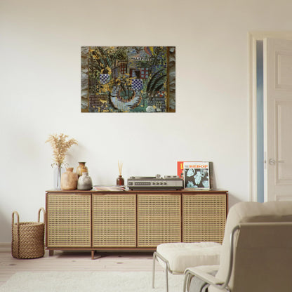 VILLA PEPITA - Salvador Dali Brushed Aluminum Print - 70x100 cm / 28x40 inches | Salvador Dali Aluminum Print | Salvador Dali Prints