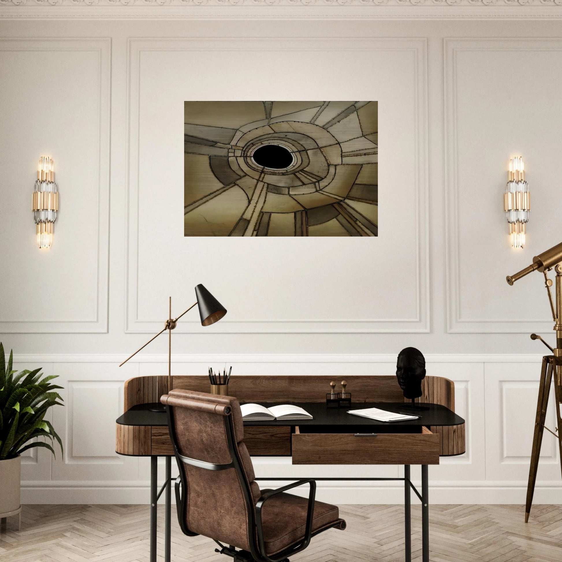 UNTITLED 1959 - Lee Bontecou Brushed Aluminum Print - 70x100 cm / 28x40 inches | Lee Bontecou Aluminum Print | Lee Bontecou Prints