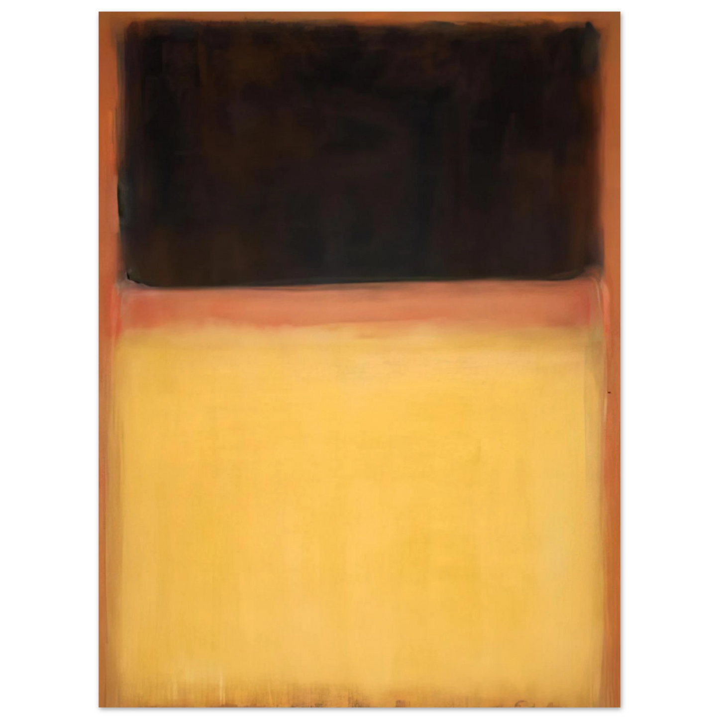 Mark Rothko - No.9 Dark over Light Earth - 1954 Wall Art - 60x80 cm / 24x32 inches - Fine Art Poster - -