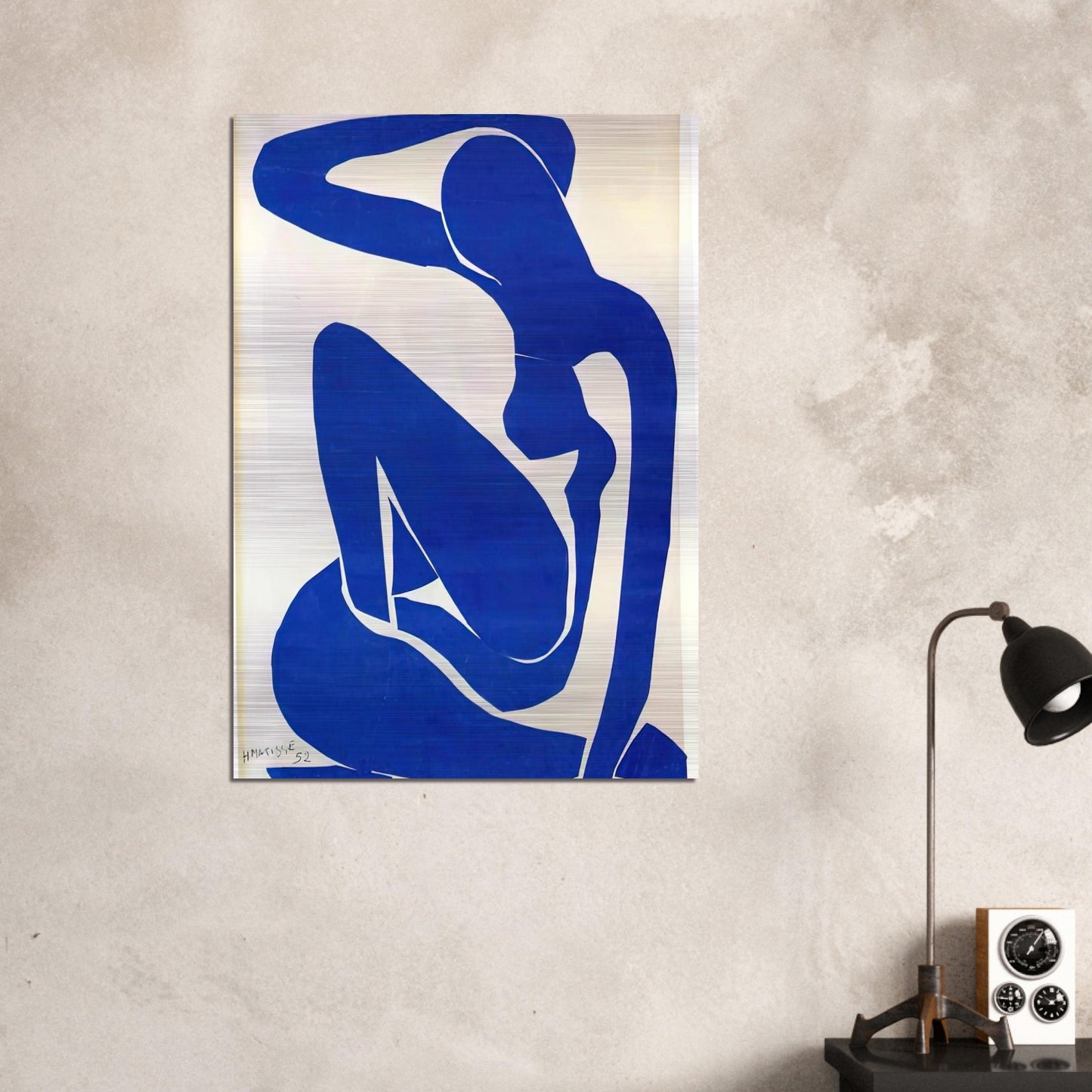 BLUE NUDE 1 - Henri Matisse Brushed Aluminum Print - 70x100 cm / 28x40 inches | Henri Matisse Aluminum Print | Henri Matisse Prints