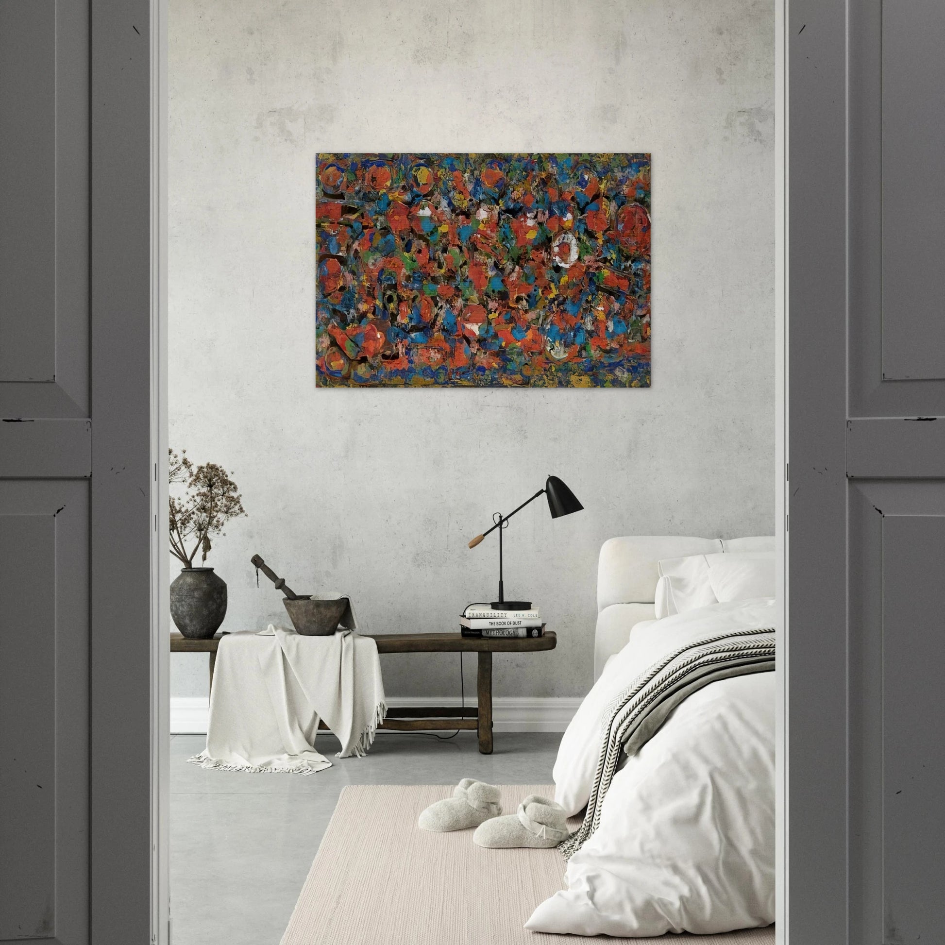 Encrustation - 1976 - Richard Pousette-Dart Brushed Aluminum Print - 70x100 cm / 28x40 inches | Richard Pousette-Dart Aluminum Print | Richard Pousette-Dart Prints