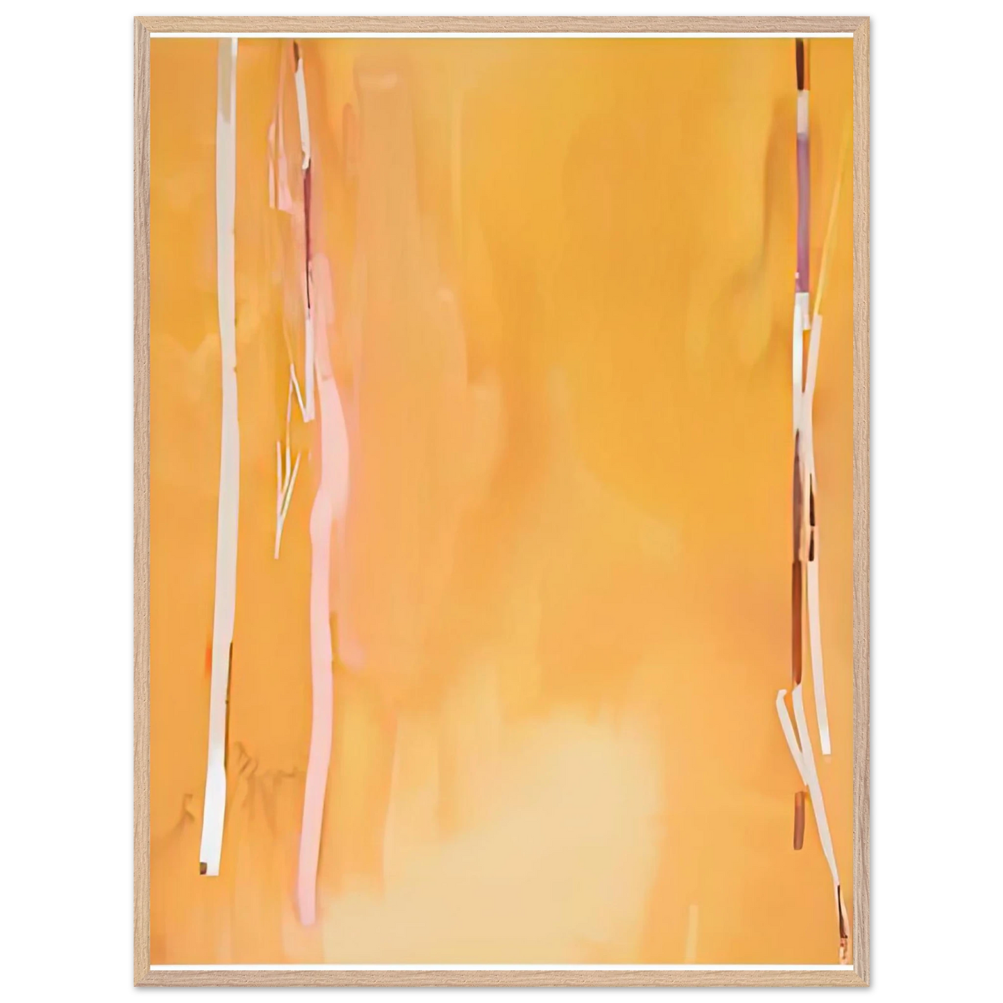 Helen Frankenthaler - Harvest II, 1975- Wall Art - 60x80 cm / 24x32 inches - Premium Wooden Framed Poster With Fine Art Paper-canvas - White frame