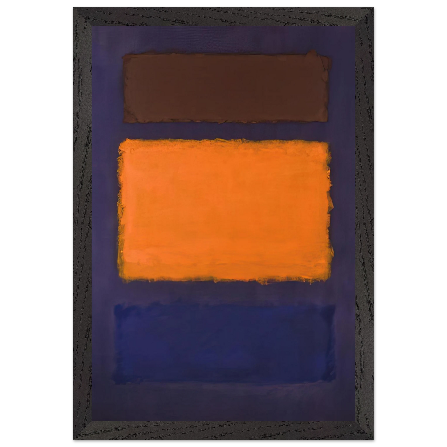 Mark Rothko - Brown, Orange, Blue on Maroon - c.1963  United States Wall Art - 30x40 cm / 12x16 inches - Fine Art Poster-canvas - -