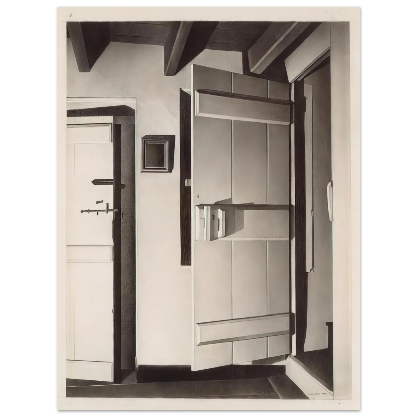 Charles Sheeler - The Open Door - 1932  75x100 cm / 30x40inches Fine Art Poster