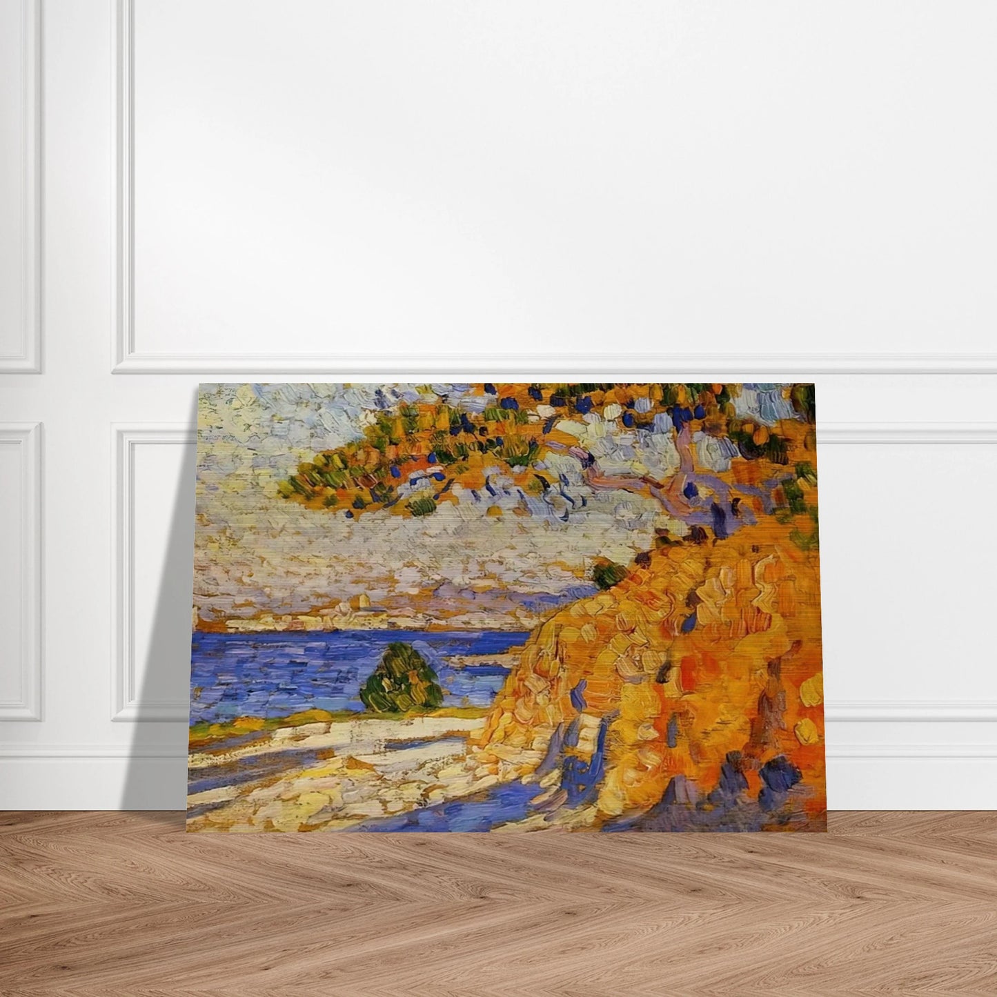 MIDI LANDSCAPE - Theo van Rysselberghe Brushed Aluminum Print - 70x100 cm / 28x40 inches | Theo van Rysselberghe Aluminum Print | Theo van Rysselberghe Prints
