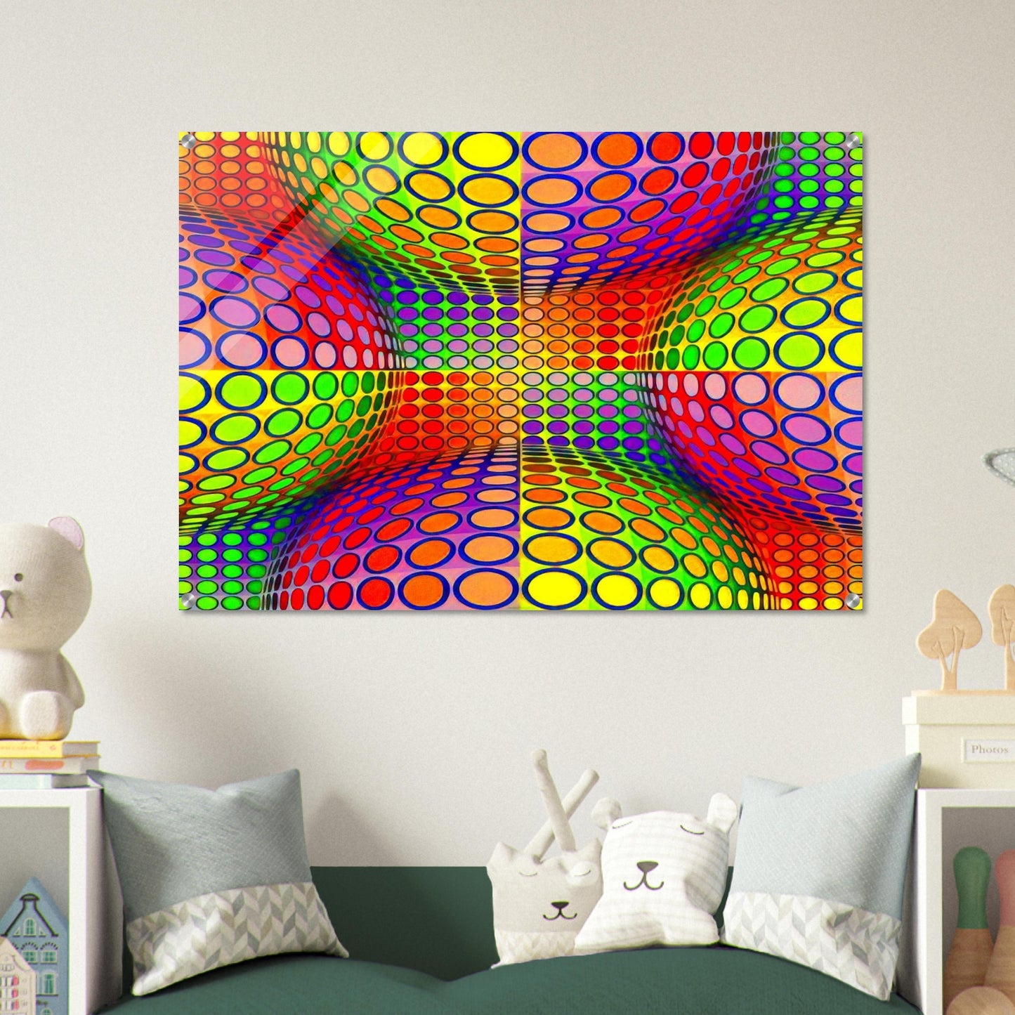 Vega-Lep - 1970 - Victor Vasarely Acrylic Print - 70x100 cm / 28x40″ inches | Victor Vasarely Wall Art | Victor Vasarely Prints