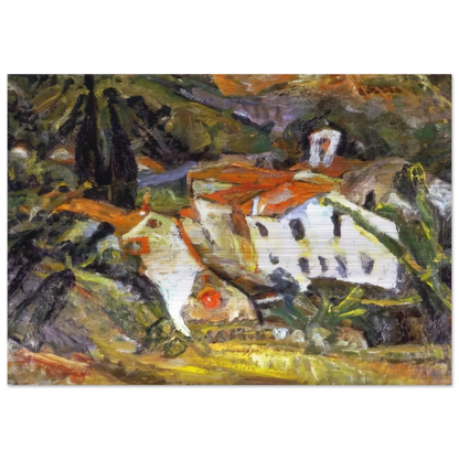 CERET LANSCAPE - Chaim Soutine Brushed Aluminum Print - 70x100 cm / 28x40 inches | Chaim Soutine Aluminum Print | Chaim Soutine Prints