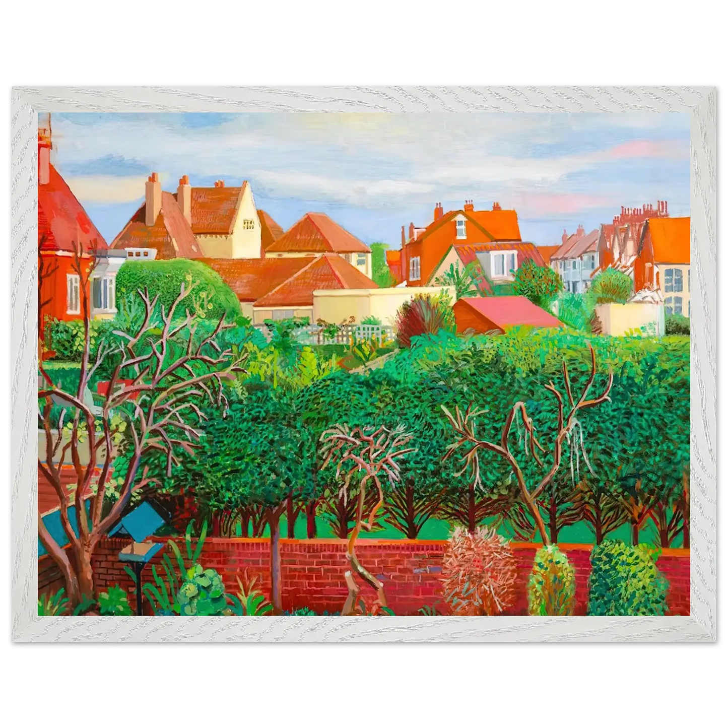 David Hockney - David Hockney Wall art - 21x29.7 cm / 8x12" - Premium Wooden Framed Poster With Fine Art Paper - Black frame