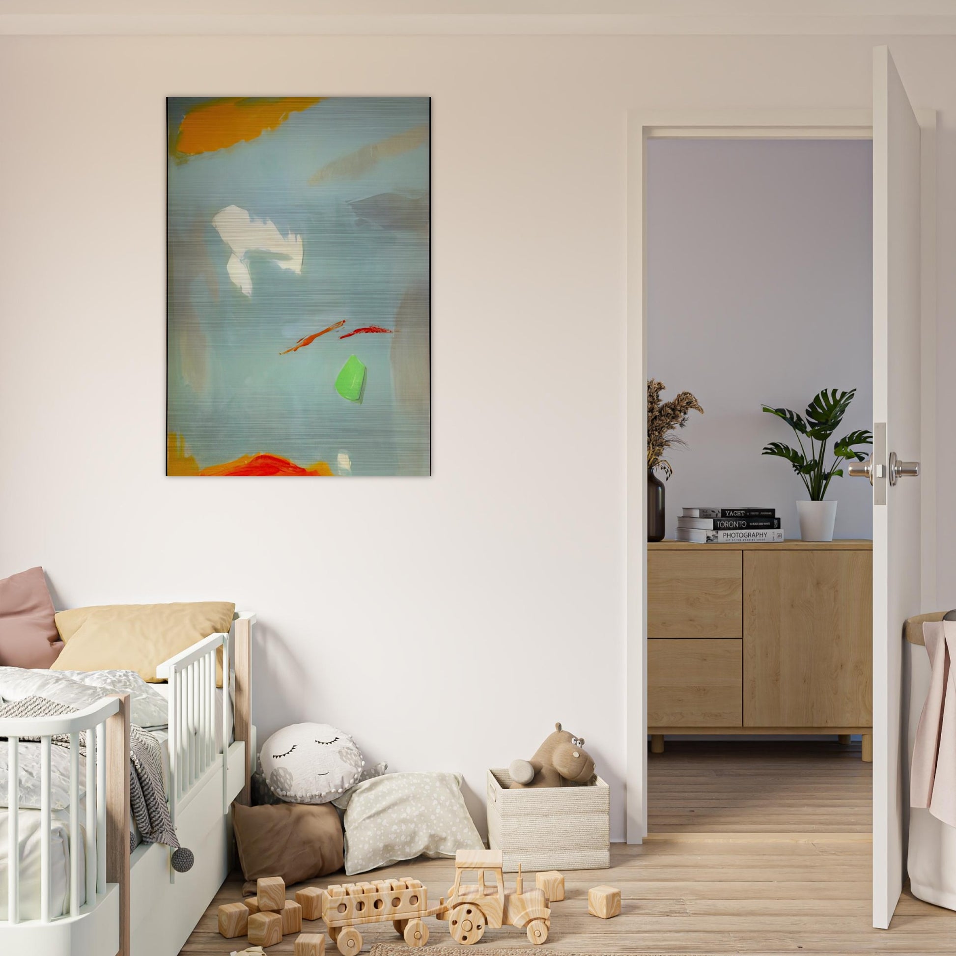 CANTO II 1995 - Esteban Vicente Brushed Aluminum Print - 70x100 cm / 28x40 inches | Esteban Vicente Aluminum Print | Esteban Vicente Prints